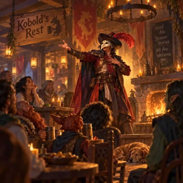 Fantasy adventurers choosing their own path while the campaign world changes around them